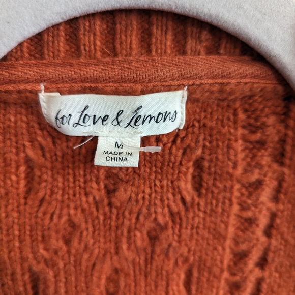 For Love and Lemons Orange Cardigan - Picture 4 of 5